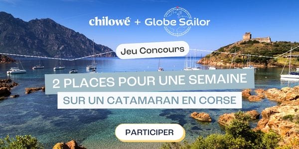 Concours Globesailor, Gagnez une semaine en catamaran pour 2 en Corse, d\'une valeur de 3440€